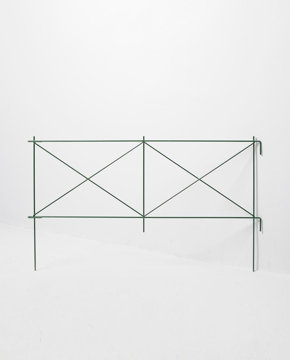 Fence panel hinged green skandi design